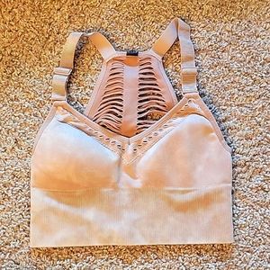 Betsey Johnson Pink Dyed Sports Bra
